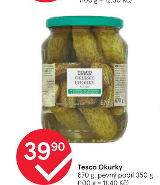 Okurky Tesco