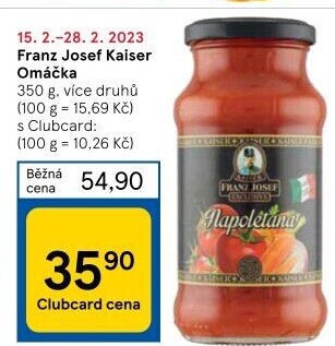 Omáčky na těstoviny Exclusive Franz Josef Kaiser