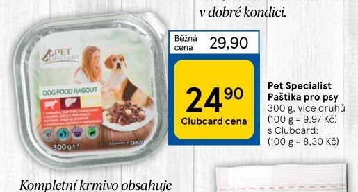 Paštika pro psy Pet Specialist