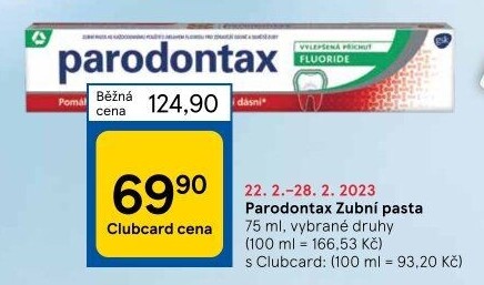 Pasty na zuby Parodontax