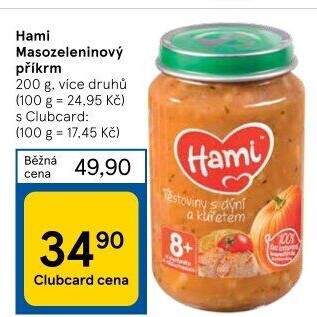 Příkrm masozeleninový Hami