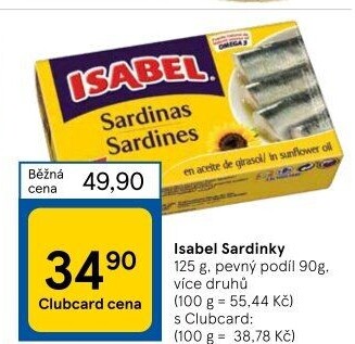 Sardinky Isabel