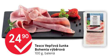 Šunka vepřová výběrová Bohemia Tesco