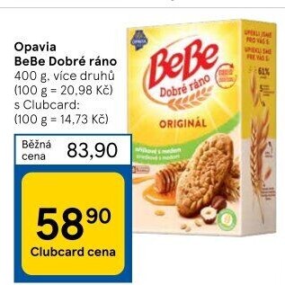 Sušenky BeBe Dobré ráno Opavia