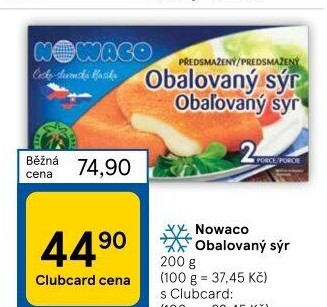 Sýr obalovaný mražený Nowaco