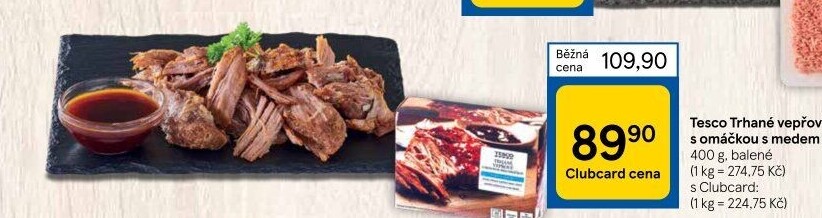 Trhané vepřové Sous vide Tesco Finest