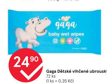 Vlhčené ubrousky dětské Gaga