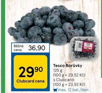Borůvky Tesco