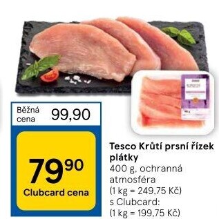 Krůtí prsní řízky Tesco