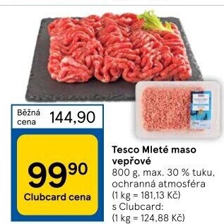 Maso mleté vepřové Tesco