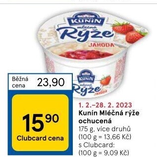 Mléčná rýže Kunín