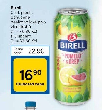 Nealkoholické pivo ochucené Birell