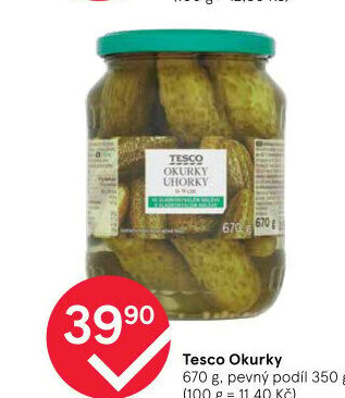 Okurky Tesco