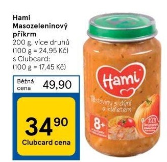 Příkrm masozeleninový Hami