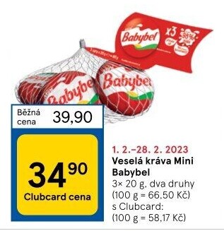 Sýr Mini Babybel Veselá kráva