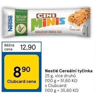 Tyčinka cereální Nestlé