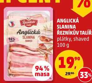 Anglická slanina Řezníkův talíř