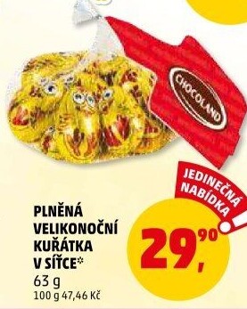 Čokoládová kuřátka Chocoland