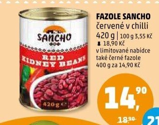 Fazole červené v chilli omáčce Sancho