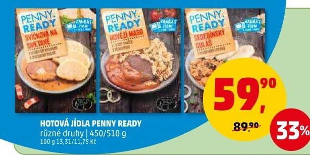 Hotová jídla Penny Ready