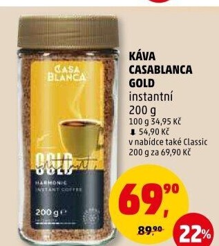 Instantní káva Casablanca Gold
