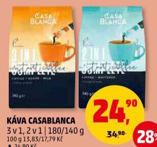 Instantní káva porcovaná 3v1 Casablanca