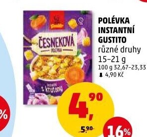 Instantní polévka do hrnečku Gustito