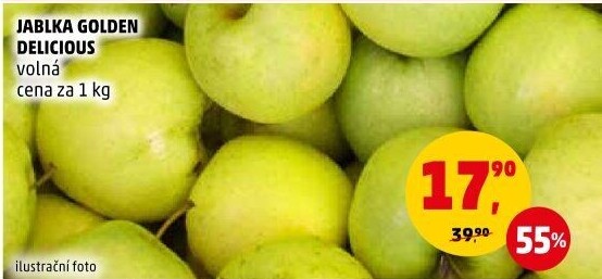 Jablka Golden Delicious