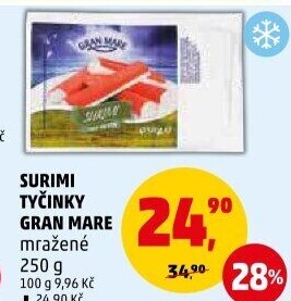 Krabí tyčinky mražené Gran Mare
