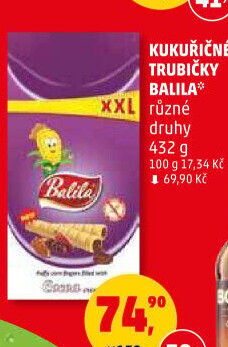 Kukuřičné trubičky bez lepku Balila