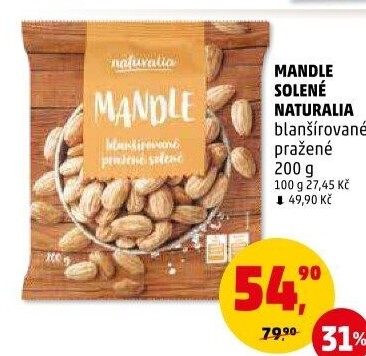 Mandle pražené Naturalia