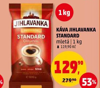 Mletá káva Standard Jihlavanka
