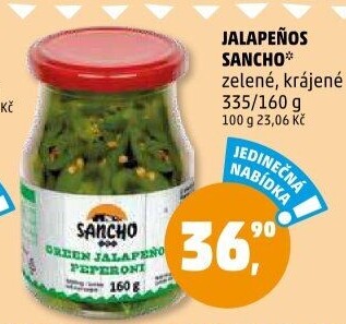 Papričky Jalapeňos Sancho