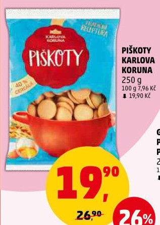 Piškoty Karlova Koruna