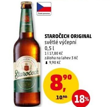Pivo světlé výčepní 10° Staročech