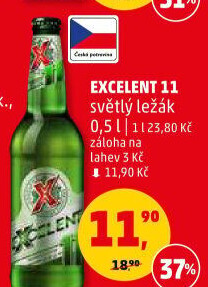 Pivo světlý ležák 11° Excelent