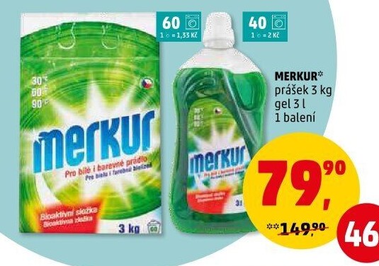 Prací prášek Merkur