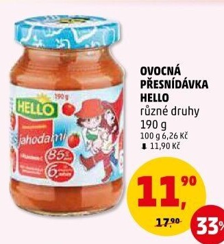 Přesnídávka ovocná Hello