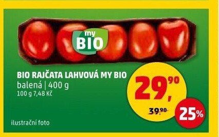 Rajčata lahvová bio My BIO