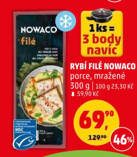 Rybí filé mražené Nowaco