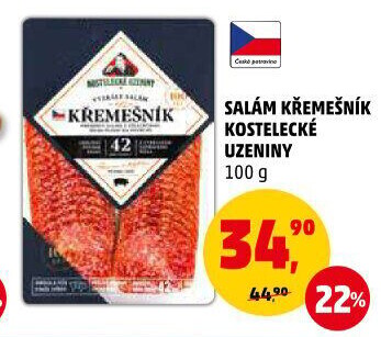 Salám Křemešník kostelecký Kostelecké uzeniny