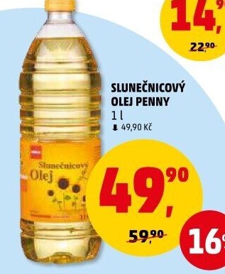 Slunečnicový olej Penny