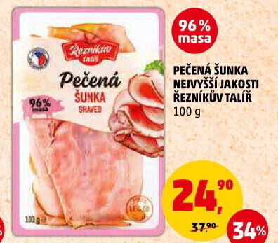 Šunka pečená nejvyšší jakosti Řezníkův talíř