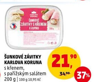 Šunkový závitek s křenem Karlova Koruna