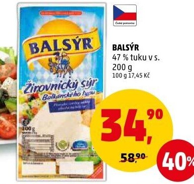 Sýr Balsýr Mlékárna Žirovnice