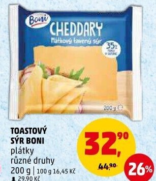 Sýr tavený toast Boni