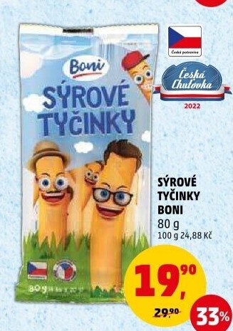 Sýrové tyčinky pro děti Boni