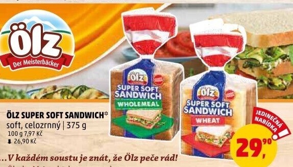 Toustový chléb Sandwich Soft Ölz