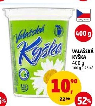 Valašská kyška Mlékárna Valašské Meziříčí