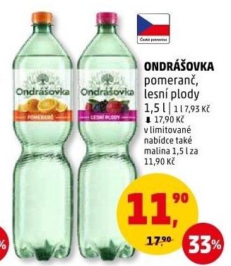 Voda ochucená Ondrášovka
